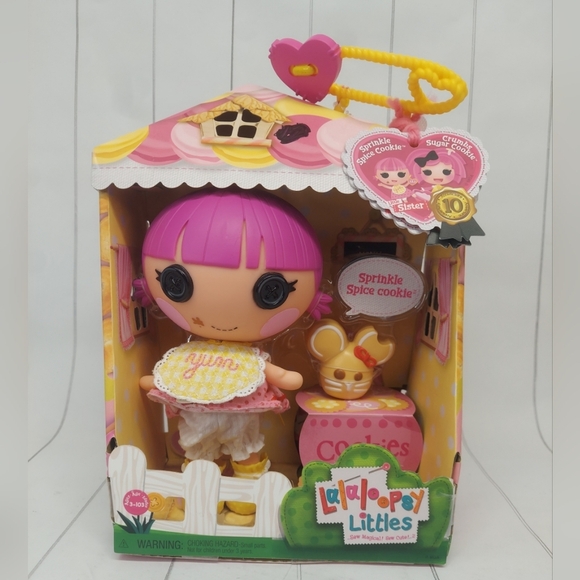 Lalaloopsy Littles Doll Other - Lalaloopsy Littles Doll - Sprinkle Spice Cookie 7" Tall 10TH Anniversary Edition